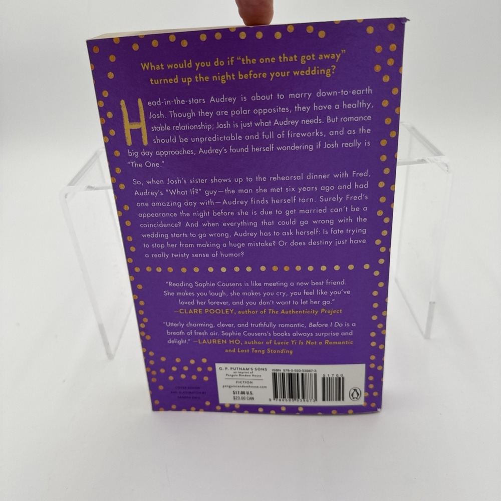 Before I Do: A Novel by Sophie Cousens BRAND NEW Paperback 2022 Book - Picture 8 of 8